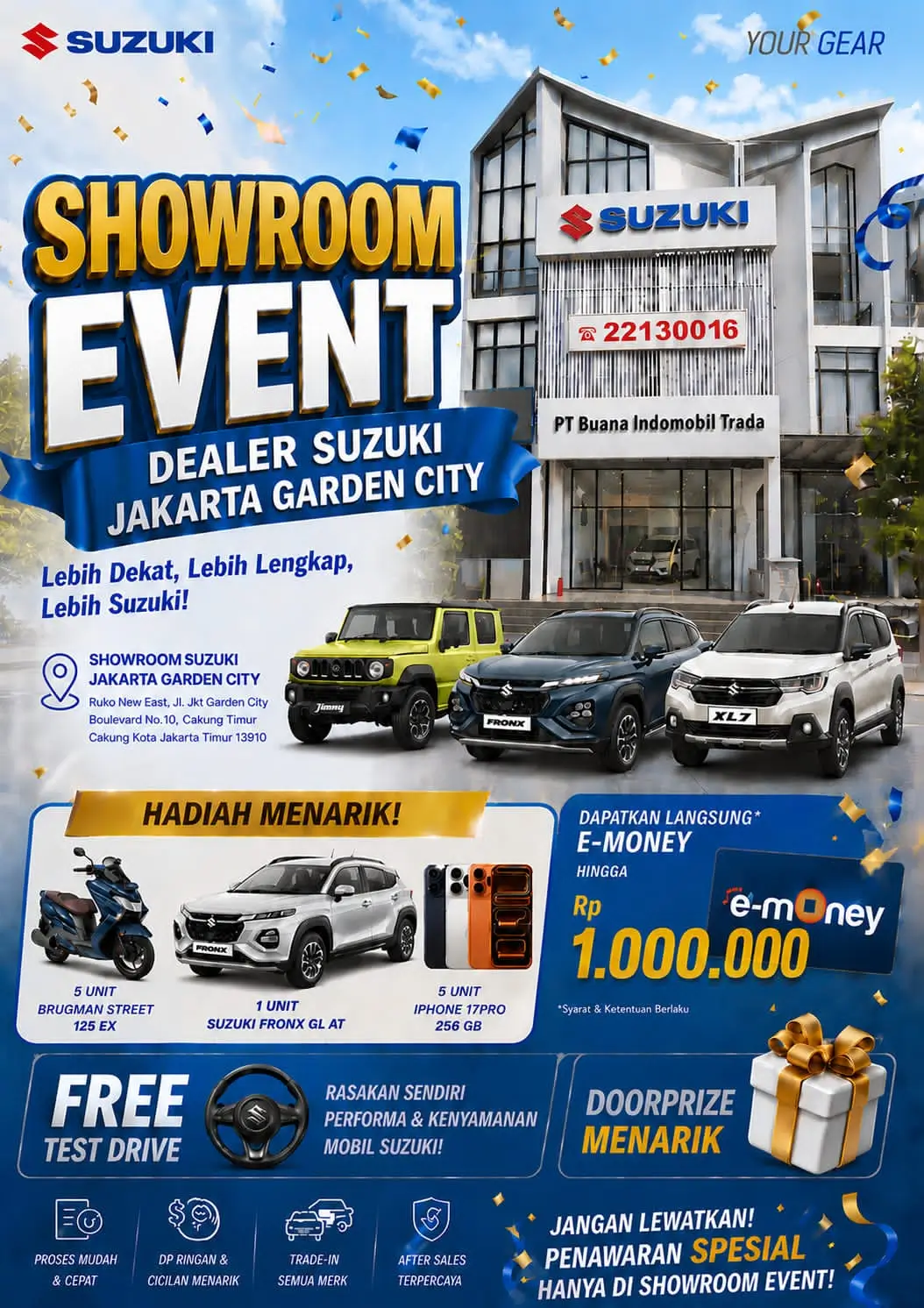 Dealer Resmi Suzuki Trada Jgc Cakung – Promo & Harga Mobil Suzuki Baru